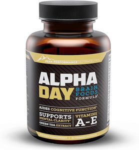 Peak Performance Alpha Day Nootropic  Brain Supplements for Memory and Focus, Immune Support Supplement, Improve Brain Performance- Gluten & GMO-Free | 60 Capsules in Pakistan