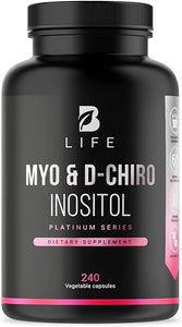 Myo-Inositol & D-Chiro Inositol by B Life - 240 Capsules | Made in USA | 40:1 Ratio | Vitamin B8 Supplement in Pakistan