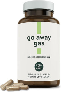 Go Away Gas Supplement | Relieves Occasional Gas | Made with Probiotics, Digestive Enzymes, & Ginger | Vegan & Gluten-Free, 30 Capsules in Pakistan