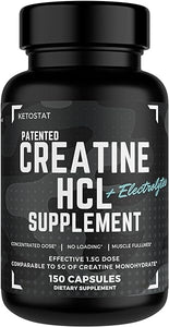 Patented Creatine Pills w/Creatine HCL 1500mg Clinical Dose, Creatine Hydrochloride Capsules, Muscle Builder Creatine Pills for Men & Women, Creatine Gummies Creatin in Pakistan