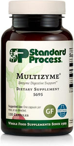 Standard Process Multizyme - Whole Food Pancreas Support, Pancreatin Digestive Enzymes, Digestive Health and Pancreatic Enzymes with Cellulase, Papain, Amylase, Lipase and More - 150 Capsules in Pakistan