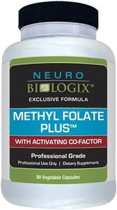 Neuro biologix Methyl Folate Plus - Enhanced Methylation Support Supplement with Methylated Folate, B2, B3, and Folinic Acid - Stimulates Heart, Nervous System and Improved Immunity, 90 Capsules in Pakistan