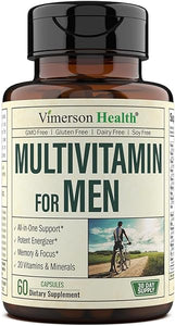 Multivitamin for Men - Daily Mens Multivitamins & Multiminerals Supplement for Energy, Focus and Performance. Mens Vitamins A, C, D, E & B12, Zinc, Calcium, Magnesium & More. 30 Days of Multi Vitamin in Pakistan