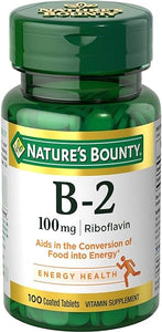 Nature's Bounty Vitamin B-2 100 mg, 100 Coated Tablets (Pack of 2) in Pakistan