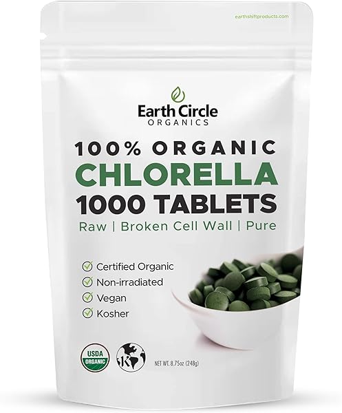 Earth Circle Foods Chlorella Tablets, 1000 Co in Pakistan