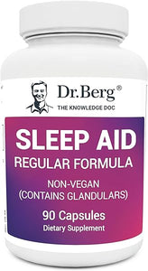 Dr. Berg Sleep Aid Regular Formula – Natural Support for Deep Sleeping Cycles - Fatigue and Stress Support Capsule Helps Calm Body and Mind – Best Non Habit Forming Supplements in Pakistan