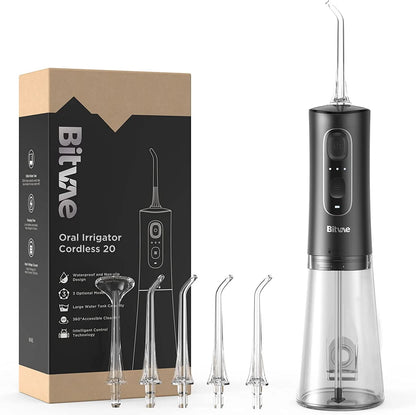 Bitvae Water Flosser Professional for Teeth , Portable Water Teeth Cleaner, USB Rechargeable Water Dental Picks for Cleaning
