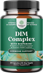 Extra Strength Diindolylmethane DIM Supplement - DIM Complex Men and Womens Hormone Balance Supplement with DIM SGS and Calcium D-Glucarate - Herbal DIM Supplement for Men and Women 30 Servings in Pakistan