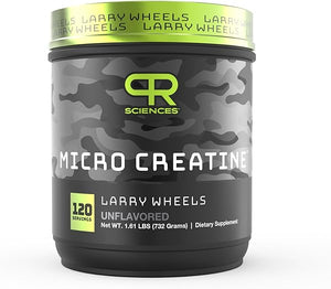 Larry Wheels' Creatine Powder - Pre Workout & Post Workout Creatine Drink - Muscle Boosting Powder for Men & Women - 100% Pure Monohydrate Creatine Supplement, Unflavored - 120 Servings in Pakistan