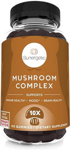 Premium Mushroom Gummies Supplement - Mushroom Complex for Immune Health, Brain, Mood & Stress Support - Mushroom Blend with Lions Mane, Chaga Extract, Reishi, Turkey Tail, Cordyceps (90 Gummies) in Pakistan