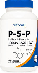 Nutricost P5P Vitamin B6 Supplement 100mg, 240 Capsules (Pyridoxal-5-Phosphate) - Vegetarian Friendly, Non-GMO, Gluten Free in Pakistan