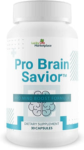 Pro Brain Savior - Nootropic Brain Supplement - Pro Mind Boost Formula for Memory, Focus, & Clarity - Study Pills - Bacopa, Niacin, Caffeine + L-Theanine, GABA - Promote Memory Retention & Learning in Pakistan