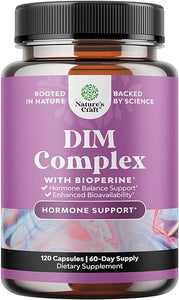 Potent DIM Supplement for Women - Hormone Balance for Women with DIM and Black Pepper for Menopause Support and PMS Relief - Menopause Supplements for Women - Extra Strength 300mg per serving DIM in Pakistan