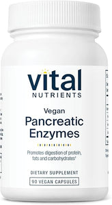 Vital Nutrients Vegan Pancreatic Enzymes | Digestive Enzyme Supplement to Support Digestion | with Protease, Lipase & Amylase | Gluten, Soy, & Dairy Free | 90 Capsules in Pakistan