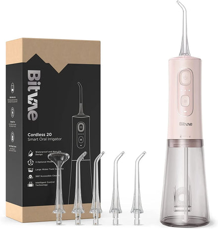 Bitvae Water Flosser Professional for Teeth , Portable Water Teeth Cleaner, USB Rechargeable Water Dental Picks for Cleaning