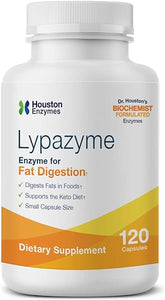 – Lypazyme – 120 Capsules – Professionally Formulated with 3 Different Lipase Enzymes – Supports Complete Breakdown of Triglyceride Fats – Excellent for High-Fat Diets in Pakistan