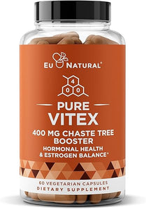 Vitex Pure 400 Mg Chasteberry – Natural PMS Support, Balance Hormones, Regulate Cycle, Promote Skin Health – Full-Spectrum & Standardized – 60 Vegan Soft Capsules in Pakistan