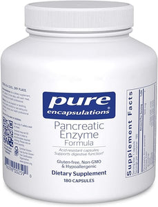 Pure Encapsulations Pancreatic Enzyme Formula - Digestive Enzymes for Digestion - Strengthens Gut Health* - Targeted Delivery Capsules - Gluten Free & Non-GMO - 180 Capsules in Pakistan