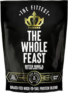 Whole Feast Carnivore Protein Powder/Buttery Vanilla - Nose-to-Tail Organ Blend (Liver, Colostrum, Whole Bone, Heart) “Strength Makes All Other Values Possible” | The Fittest in Pakistan