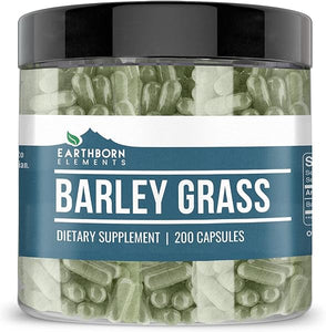 Earthborn Elements Barley Grass 200 Capsules, Pure & Undiluted, No Additives in Pakistan