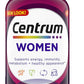 Centrum Multivitamin for Women, Multivitamin/Multimineral Supplement with Iron, Vitamin D3, B Vitamins and Antioxidant Vitamins C and E, Gluten Free, Non-GMO Ingredients - 250 Count