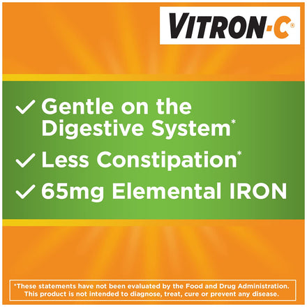 Vitron-C Iron Supplement, Once Daily, High Potency Iron Plus Vitamin C Supplement in Pakistan