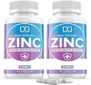 Zinc Supplements 50mg Picolinate for Kids Adults Chelated Zink Vitaminas Organic Vitamin Capsules Lozenge Chewable Tablets for Men Women for Immune Support in Pakistan