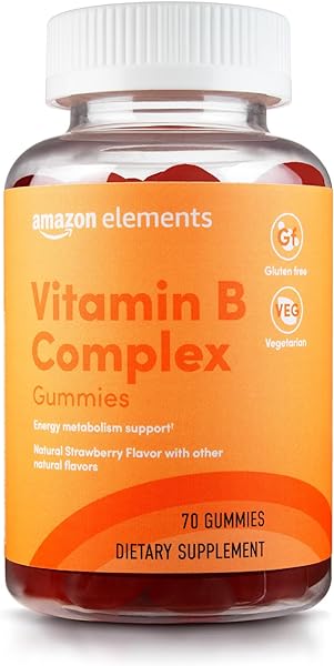 Amazon Elements - B-Complex, Supports Immune and Normal Energy Metabolism, 70 Gummies, 70-Day Supply, Vegan, Adult, Non-GMO (Previously Revly) in Pakistan