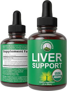 USDA Organic Liver Cleanse Detox & Repair. 6-in-1 Liquid Drops with Organic Milk Thistle, Artichoke Extract, and More. Zero Sugar, Liver Health Support Tincture Supplement Alternative To Capsules in Pakistan