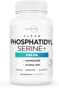 Phosphatidylserine 3X Strength Nootropics Brain Support Supplement w/Alpha GPC, Huperzine A & Phosphatidylserine - Clean Focus & Memory Supplement for Brain Pills in Pakistan