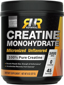 Micronized Creatine Powder, 45 Serv., Creatine Monohydrate 5000 MG, 0 Calorie, 0 Sugar, 100% Purity, Banned Substance Tested, Keto, No Bloating, 8oz in Pakistan