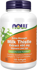 NOW Supplements, Silymarin Milk Thistle Extract, Extra Strength 450 mg, 120 Softgels in Pakistan