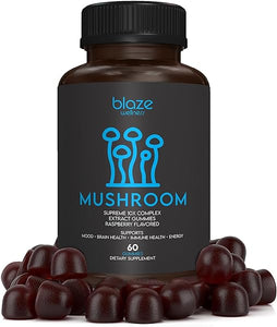 Supreme Mushroom Gummies - 10 Mushroom Complex - Nootropic Brain Support Supplement for Memory, Focus, Acuity, Immune Health and Energy - Mushroom Supplement with Lions Mane, Reishi, Cordyceps & Chaga in Pakistan