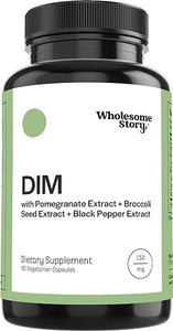 DIM Supplement for Women and Men Plus Pomegranate, Broccoli and Black Pepper | Diindolylmethane | Hormone and Estrogen Balance Supplement | Cell and Tissue Health | 30-Day Supply | 60 Capsules in Pakistan
