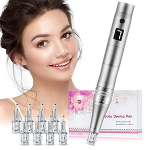 Microneedling Pen, Wireless Electric Dermapen Professional for Face and Body