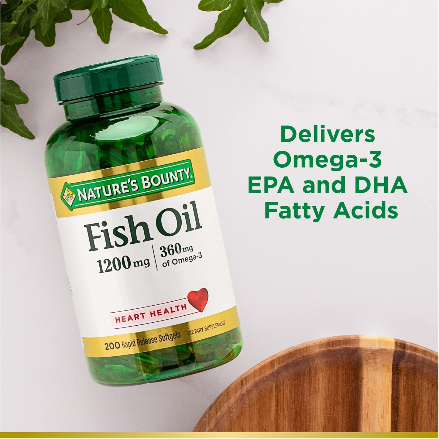 Nature's Bounty Fish Oil, Supports Heart Health, Supplement in Pakistan
