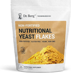 Dr. Berg Premium Nutritional Yeast Flakes - Delicious Non-Fortified Nutritional Yeast with Naturally Occurring B Vitamins - 8oz in Pakistan