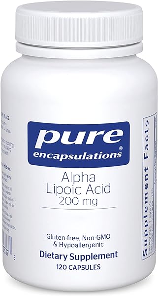 Pure Encapsulations Alpha Lipoic Acid 200 mg - 200mg ALA - Liver & Antioxidant Support* - for Nerve Health & Carb Metabolism - Vegan & Non-GMO Supplement - 120 Capsules in Pakistan