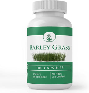 Pure Original Ingredients Barley Grass, (100 Capsules) Always Pure, No Additives or Fillers, Lab Verified in Pakistan
