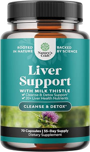 Liver Cleanse Detox & Repair Formula - Herbal Liver Support Supplement with Milk Thistle Dandelion Root Turmeric and Artichoke Extract for Liver Health - Silymarin Liver Detox 70 Capsules in Pakistan