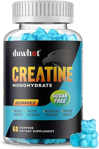 Sugar Free Creatine Monohydrate Gummies for Men & Women - 2500mg Creatine Monohydrate Per Serving, Mixed Berry Flavor, Workout & Muscle Relief, Gluten Free, Non-GMO - 30 Servings in Pakistan
