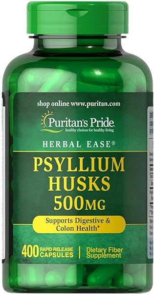 Puritan's Pride Psyllium Husks 500 Mg, Supports Digestive and Colon Health, 400 ct in Pakistan