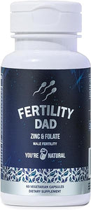 YOU'RE NATURAL Male Fertility Vitamins, Optimal Sperm Count, Motility, and Strength, Ashwagandha, Folic Acid 800 mcg, Magnesium, Maca Root, L-carnitine, Vitamin C, E, D3, Zinc | 30 Day Supply in Pakistan