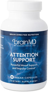 Dr Amen Attention Support - 90 Capsules - Promotes Mental Focus & Impulse Control - Gluten Free - 30 Servings in Pakistan