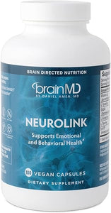 Dr Amen BrainMD NeuroLink - 180 Capsules - Promotes Optimal Brain Function, Focus & Concentration - Gluten Free - 45 Servings in Pakistan
