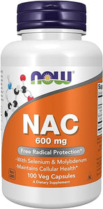 Broan-NuTone NOW Supplements, NAC (N-Acetyl Cysteine) 600 mg with Selenium & Molybdenum, 100 Veg Capsules in Pakistan