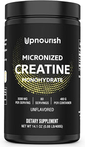 Micronized Creatine Monohydrate Powder 400 G - Unflavored Vegan Creatine Powder for Pre Workout and Recovery - Pure Creatine for Women and Men - Instantized Creatine Supplement, 80 Servings in Pakistan