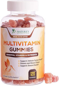 Multivitamin Gummies, Daily Adult Gummy Vitamin for Women & Men, Extra Strength Immune Health Support Supplement with Vitamins A, C, D, E, B-6, B-12, Zinc and More - Non-GMO, Berry - 120 Gummies in Pakistan