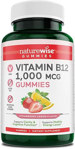 NatureWise Vitamin B12 1,000 mcg Strawberry Lemon Flavored Gummies to Support Mental Clarity & Cognitive Function + Energy Support for Maximum Vitality | 60 Gummies in Pakistan
