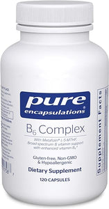 Pure Encapsulations B6 Complex - Supports Nervous System & Brain Health* - Includes B Vitamins - Contains Enriched Vitamin B6 - Non-GMO & Gluten Free - 120 Capsules in Pakistan